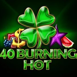 40 Burning Hot slot logo by Amusnet Interactive at Maria Casino40 Burning Hot