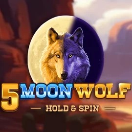 5 Moon Wolf slot logo by Apparat Gaming at Maria Casino5 Moon Wolf