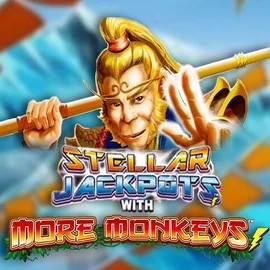 Stellar Jackpots with More Monkeys slot icon by Lightning Box Game, available at Maria Casino